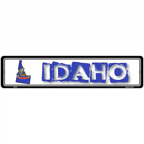 Idaho State Outline Novelty Metal Vanity Street Sign 18" x 4" (K)