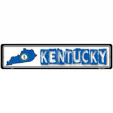 Kentucky State Outline Novelty Metal Vanity Street Sign 18" x 4" (K)