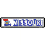 Missouri State Outline Novelty Metal Vanity Street Sign 18" x 4" (K)