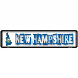 New Hampshire State Outline Novelty Metal Vanity Street Sign 18" x 4" (K)