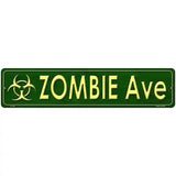 Zombie Ave Metal Novelty Street Sign 18" x 4" (K)