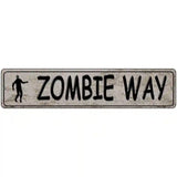 Zombie Way Metal Novelty Street Sign 18" x 4" (K)