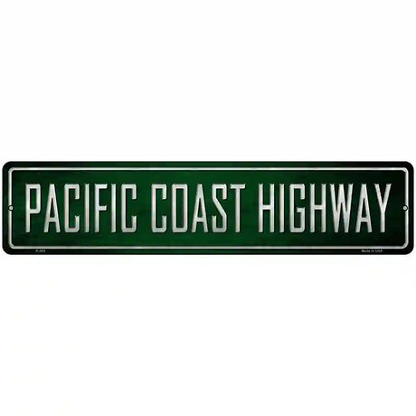 Pacific Coast Highway Metal Novelty Street Sign 18" x 4" (K)