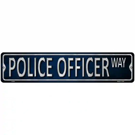 Police Officer Metal Novelty Street Sign 18" x 4" (K)