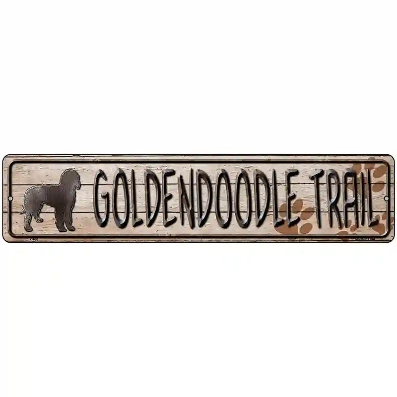 Golden Trail Novelty Metal Street Sign 18" x 4" (K)