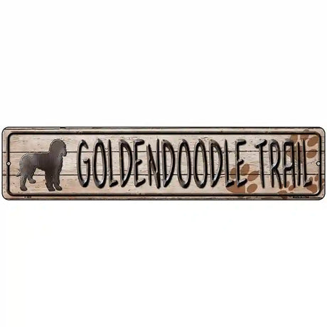 Golden Trail Novelty Metal Street Sign 18" x 4" (K)