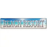 Beach Resort Novelty Metal Street Sign 18" x 4" (K)