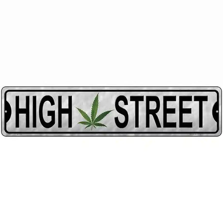 High Street Novelty Metal Street Sign 18" x 4" (K)