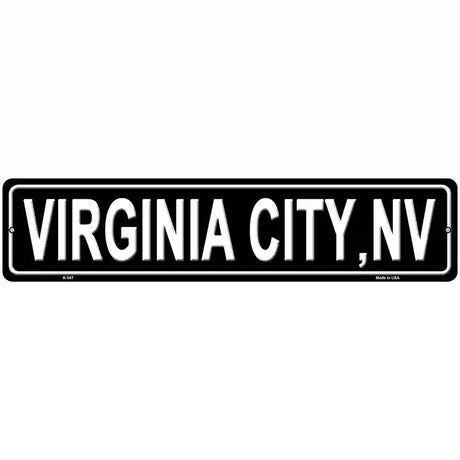 Virginia City NV Novelty Metal Street Sign 18" x 4" (K)