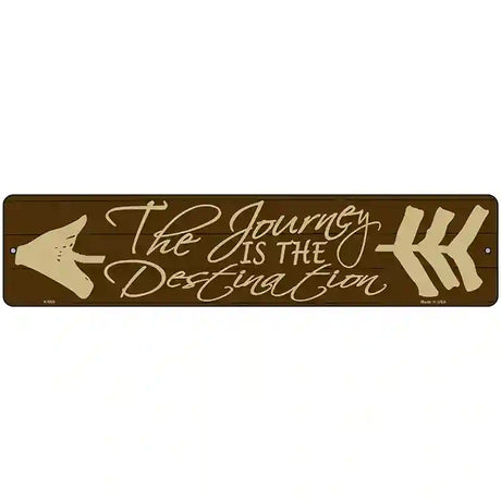 The Journey Novelty Metal Street Sign 18" x 4" (K)