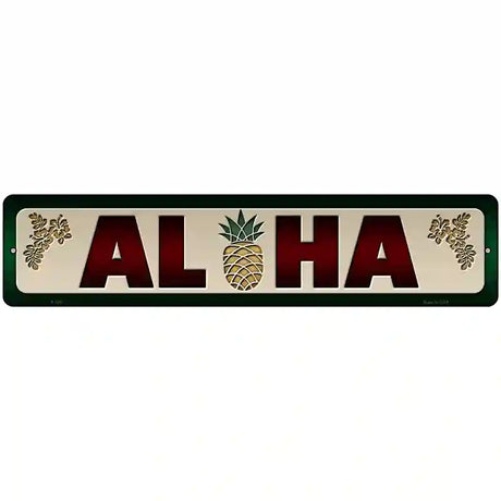 Aloha Novelty Metal Street Sign 18" x 4" (K)