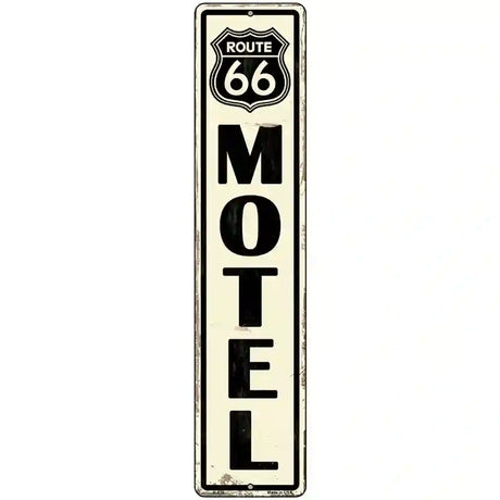 Route 66 Motel Novelty Metal Street Sign 18" x 4" (K)