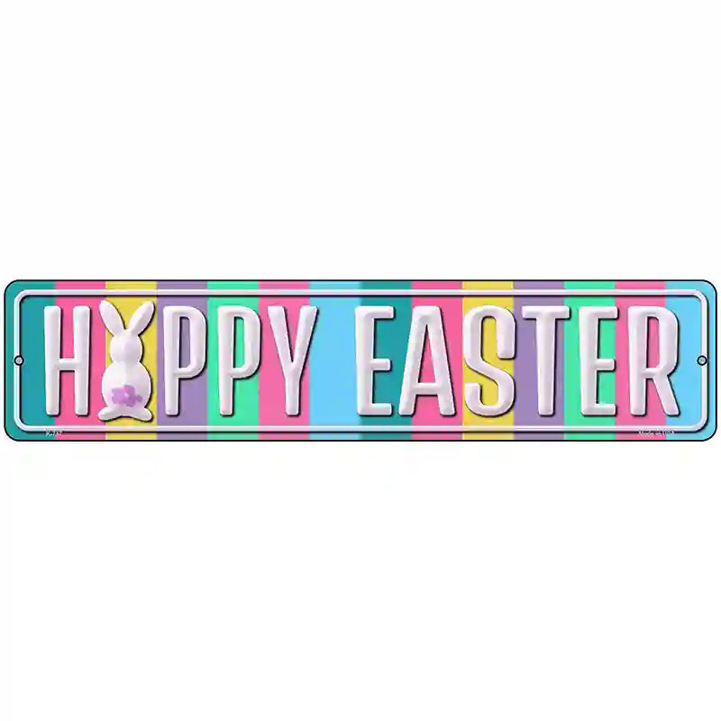 Happy Easter Novelty Street Sign 18" x 4" (K)