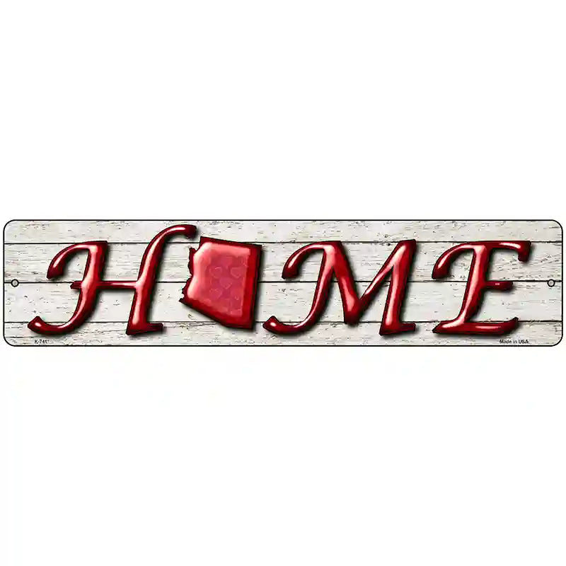 Arizona Home State Outline Novelty Metal Street Sign 18" x 4" (K)