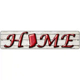 Indiana Home State Outline Novelty Metal Street Sign 18" x 4" (K)