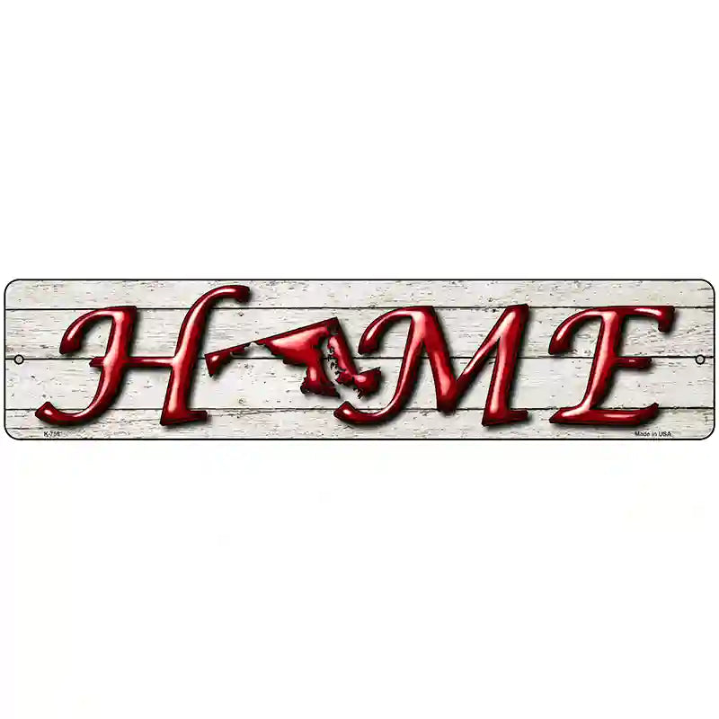 Maryland Home State Outline Novelty Metal Street Sign 18" x 4" (K)