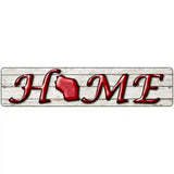 Wisconsin Home State Outline Novelty Metal Street Sign 18" x 4" (K)