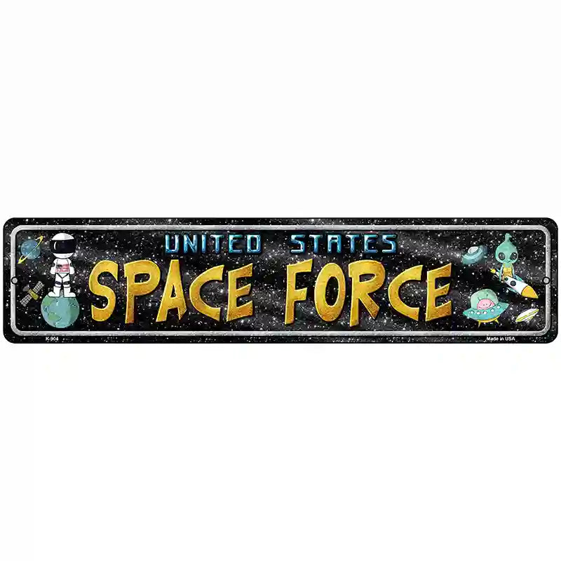 US Space Force Novelty Metal Street Sign 18" x 4" (K)