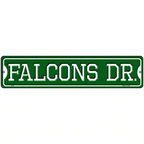 Falcons Dr Novelty Metal Street Sign 18" x 4" (K)