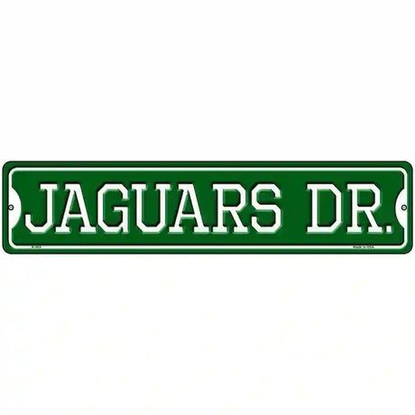 Jaguars Dr Novelty Metal Street Sign 18" x 4" (K)