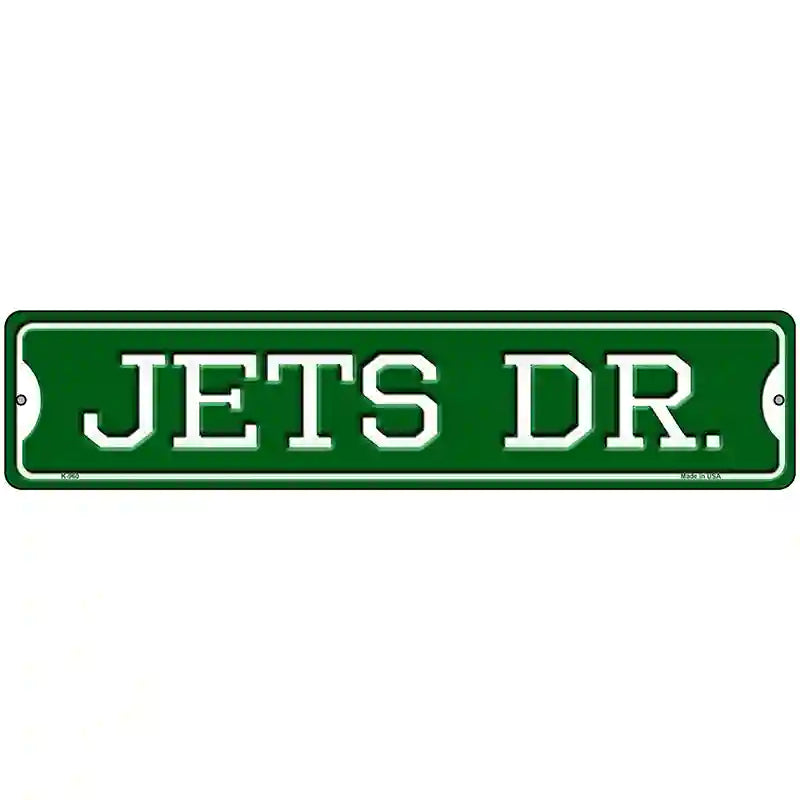 Jets Dr Novelty Metal Street Sign 18" x 4" (K)