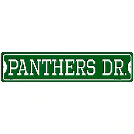 Panthers Dr Novelty Metal Street Sign 18" x 4" (K)