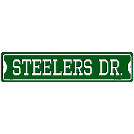 Steelers Dr Novelty Metal Street Sign 18" x 4" (K)