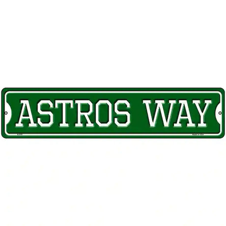 Astros Way Novelty Metal Street Sign 18" x 4" (K)