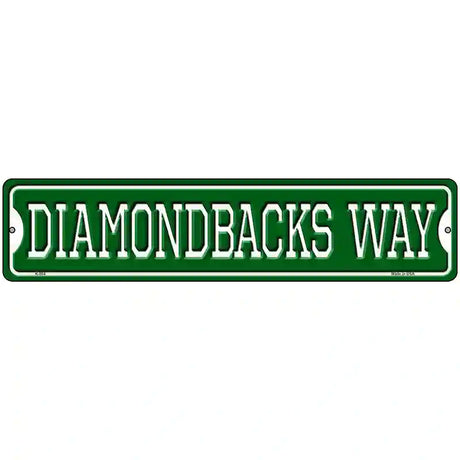 Diamondbacks Way Novelty Metal Street Sign 18" x 4" (K)