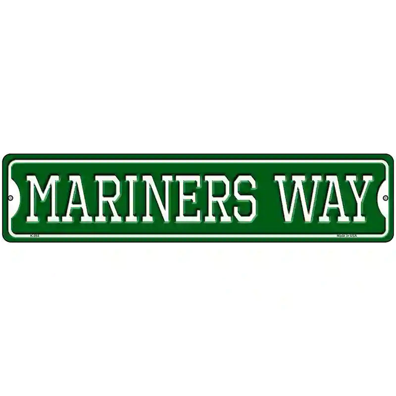 Mariners Way Novelty Metal Street Sign 18" x 4" (K)