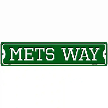 Mets Way Novelty Metal Street Sign 18" x 4" (K)