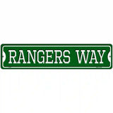 Rangers Way Novelty Metal Street Sign 18" x 4" (K)