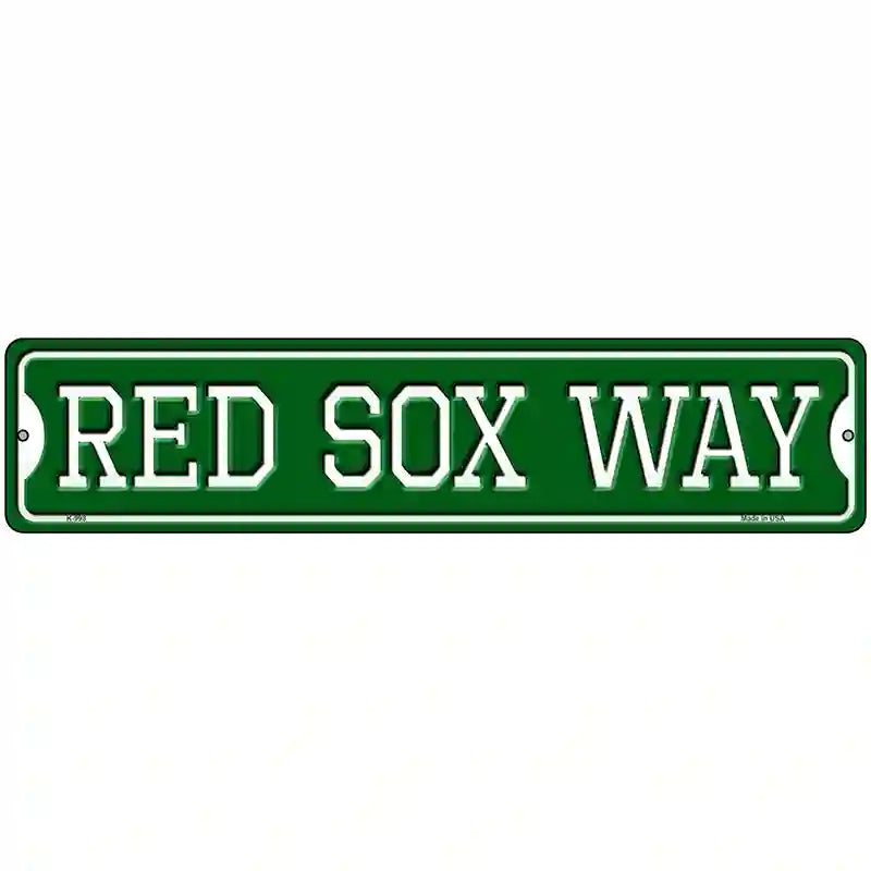 Red Sox Way Novelty Metal Street Sign 18" x 4" (K)