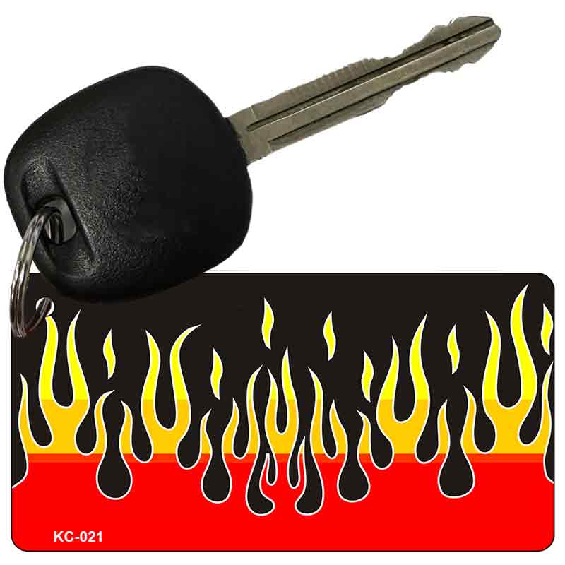 Flames Novelty Aluminum Key Chain KC-021