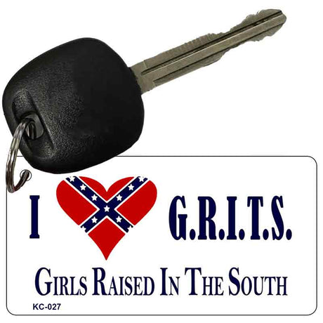 I Love Grits Novelty Aluminum Key Chain KC-027