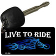 Live To Ride Novelty Aluminum Key Chain KC-064