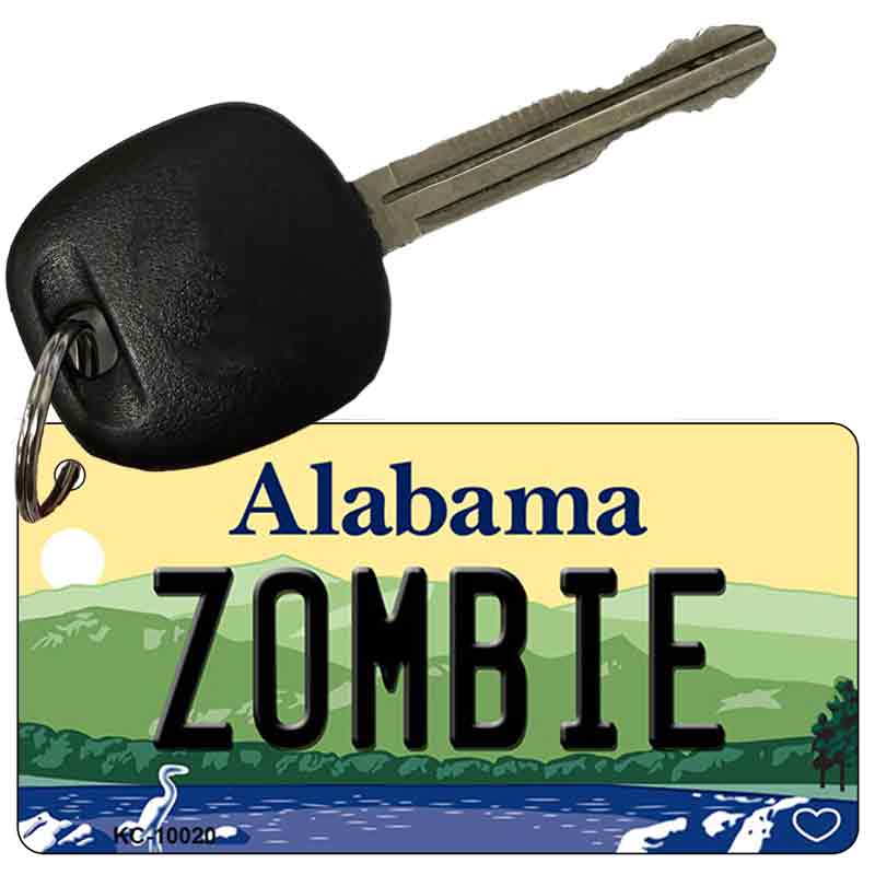 Zombie Alabama Key Chain Metal Novelty KC-10020