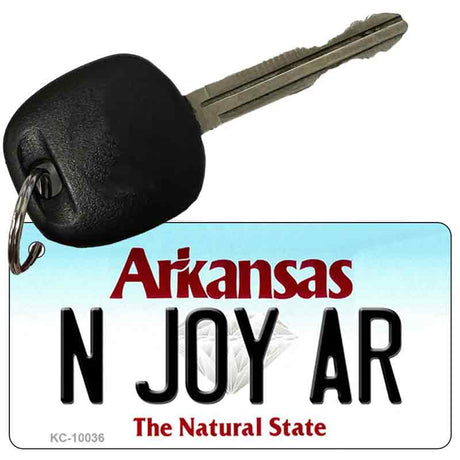 N Joy AR Arkansas Key Chain Metal Novelty KC-10036