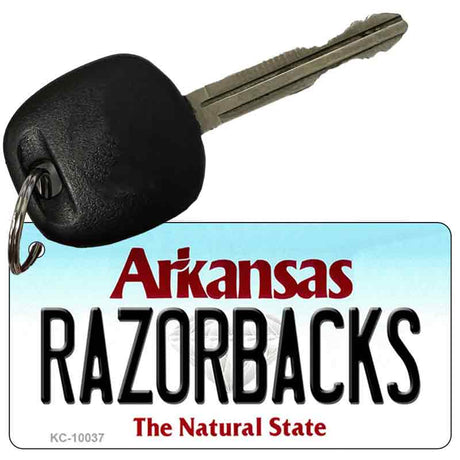 Razorbacks Arkansas State License Plate Tag Key Chain KC-10037