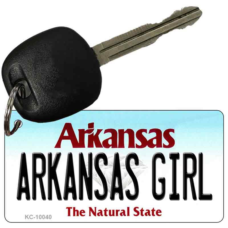 Arkansas Girl State License Plate Tag Key Chain KC-10040