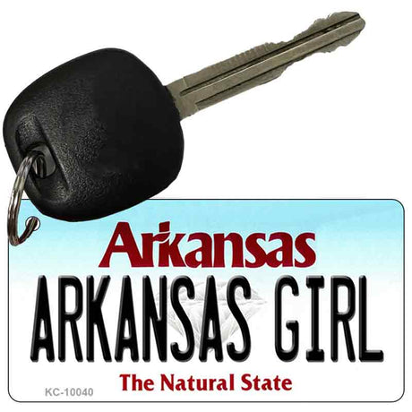 Arkansas Girl State License Plate Tag Key Chain KC-10040