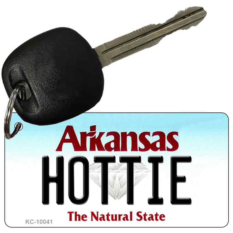 Hottie Arkansas State License Plate Tag Key Chain KC-10041