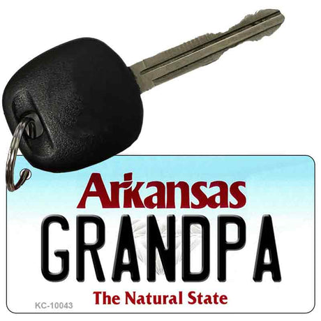 Grandpa Arkansas State License Plate Tag Key Chain KC-10043