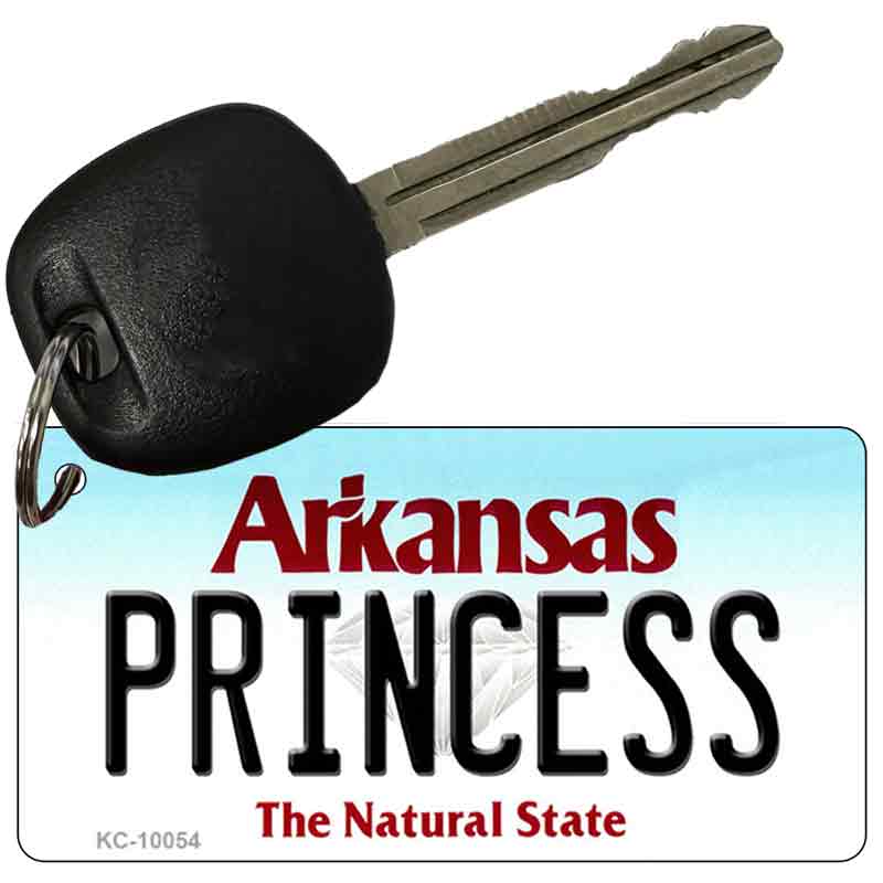 Princess Arkansas State License Plate Tag Key Chain KC-10054