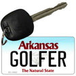 Golfer Arkansas State License Plate Tag Key Chain KC-10057