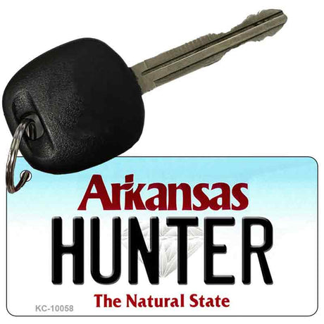 Hunter Arkansas State License Plate Tag Key Chain KC-10058