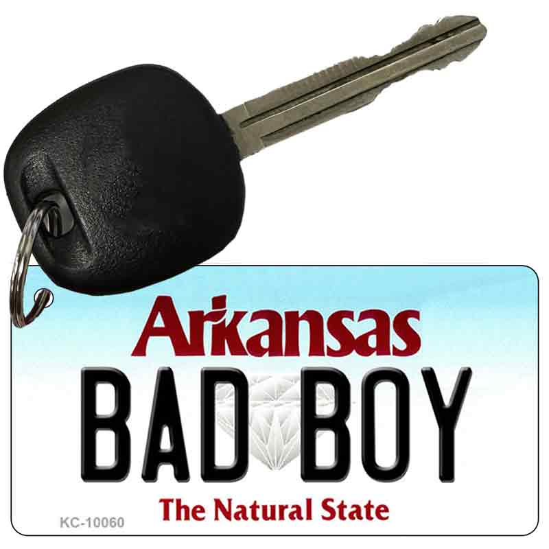 Bad Boy Arkansas State License Plate Tag Key Chain KC-10060