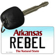 Rebel Arkansas State License Plate Tag Key Chain KC-10063