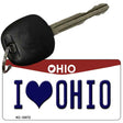 I Love Ohio State License Plate Tag Key Chain KC-10072