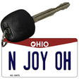 N Joy OH Ohio State License Plate Tag Key Chain KC-10073